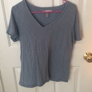 Light Blue V-Neck Tee